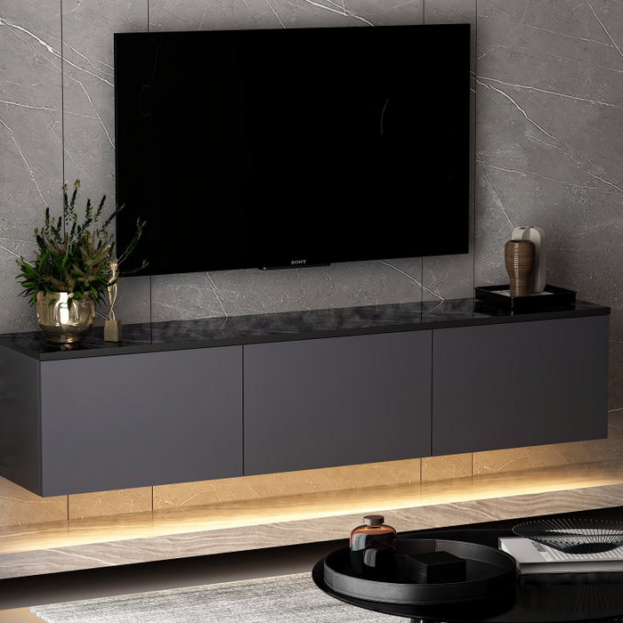 Hanah Home Soporte para TV Neon Illuminated - Antracita